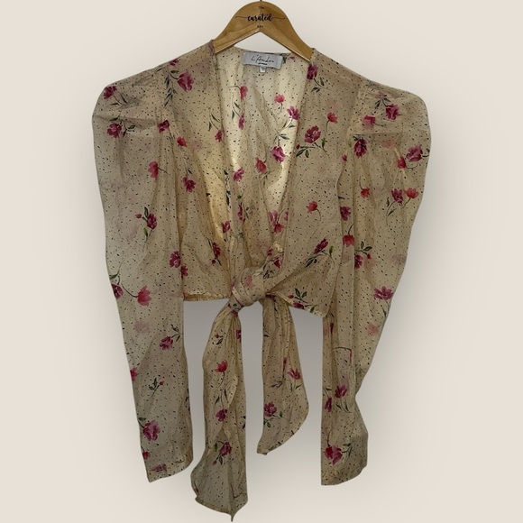 L’Academie REVOLVE | The Lottie Crop Top in Multi Floral | Size S - Picture 6 of 16